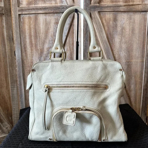 Gherardini 1885 Firenze Italian Pebbled Leather Tote Bag - Picture 1 of 13